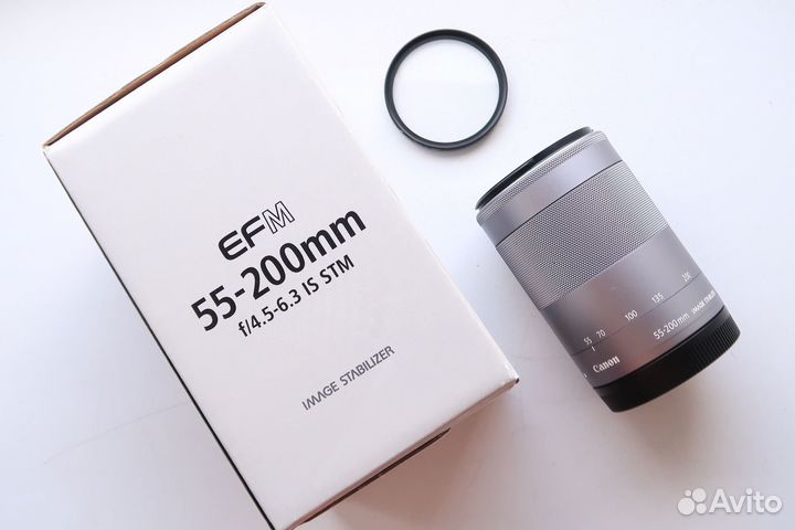 Объектив Canon EF-M 55-200 IS STM + защ фильтр