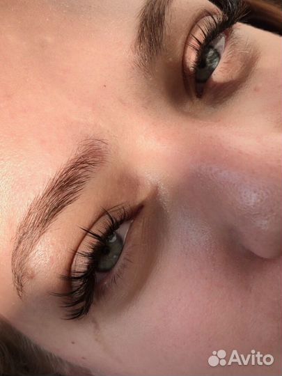Наращивание ресниц, брови