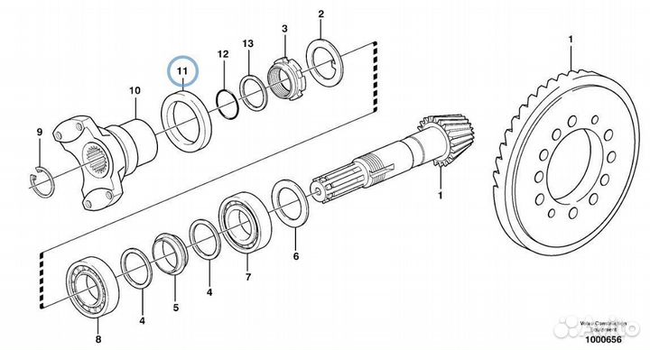 ER145050 Сальник главной пары экскаватор погрузчик