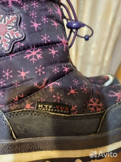 Сноубутсы для девочки ботинки Котофей 27 размер