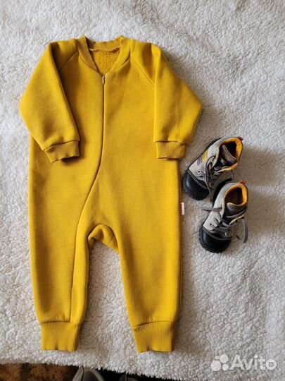 Ботинки ecco 21, комбинезон 80