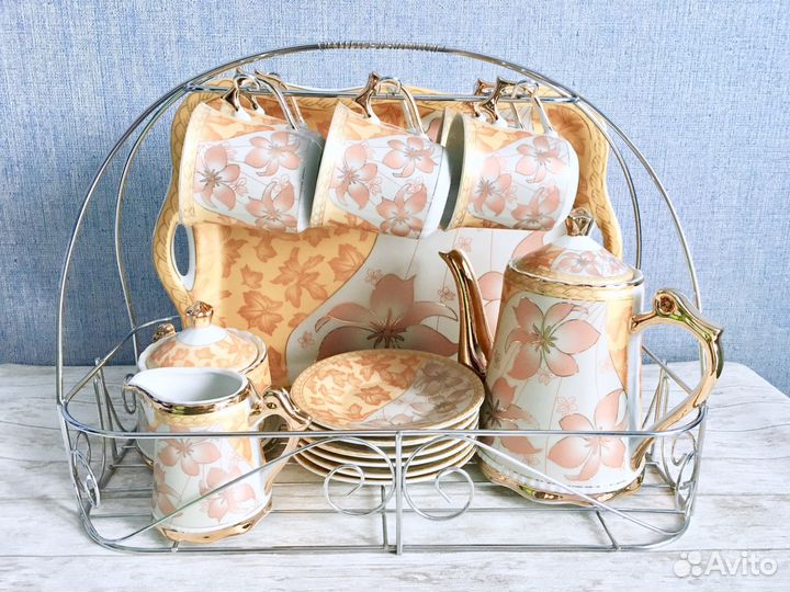 Чайный кофейный сервиз Elina 16 предметов