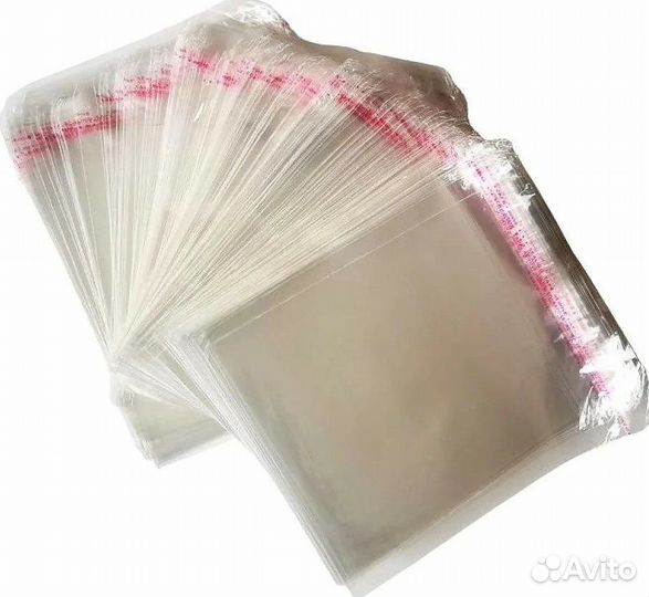 Бопп пакеты с клеевым клапаном, прозрачные