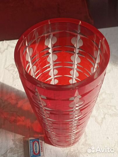 Ваза хрустальная