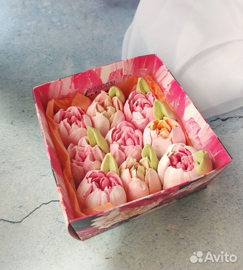 Тюльпаны из зефира