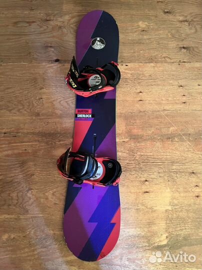 Сноуборд burton sherlock 154 с креплениями