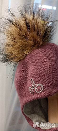 Зимняя шапка шлем Nels 52 100 шерстяная