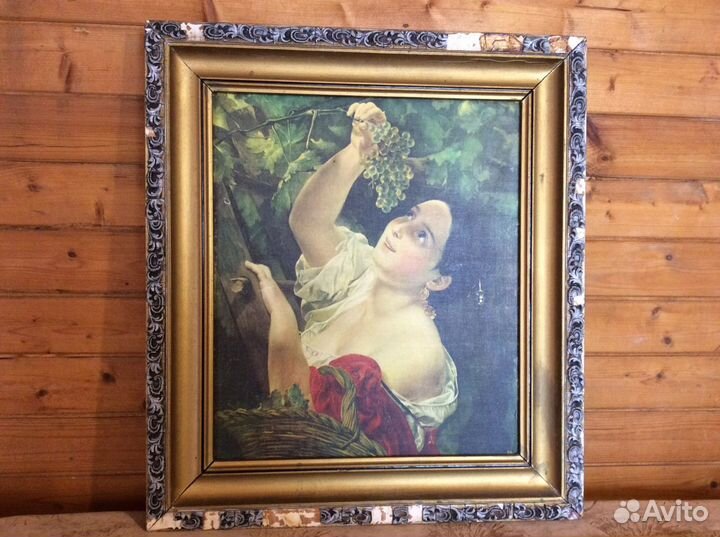 Репродукция картины Брюллова «Итальянский полдень»