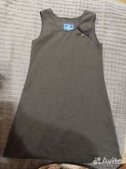 Костюм школьный для девочки до 146серый