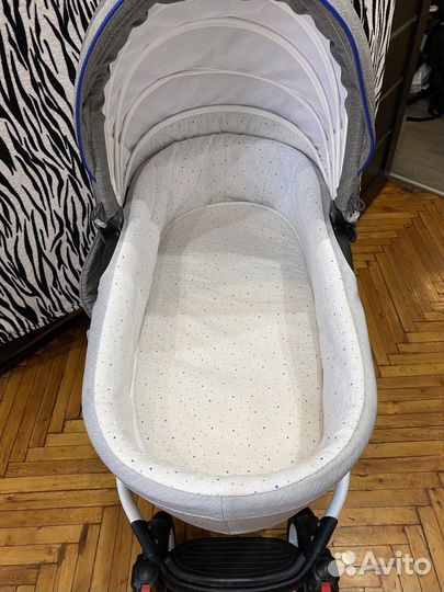 Коляска Adamex Barletta Rainbow Gray Blue