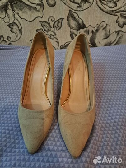 Туфли женские 38 размер- 39 ; замша