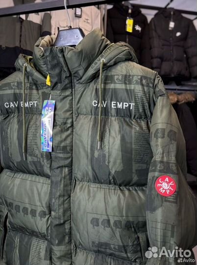 Зимний Пуховик от Cav Empt темно зеленый