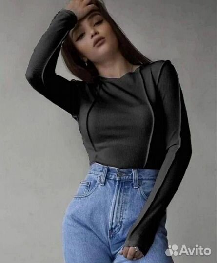 Обтягивающая кофта женская лонгслив 4 цвета