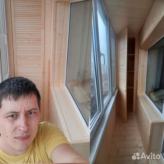 Обшивка и остекление балконов, окна