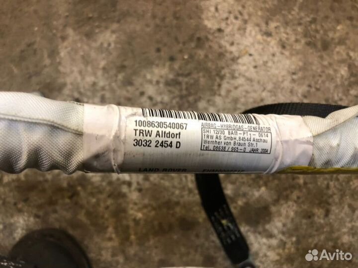 Подушки безопасности (шторка) Range Rover 3