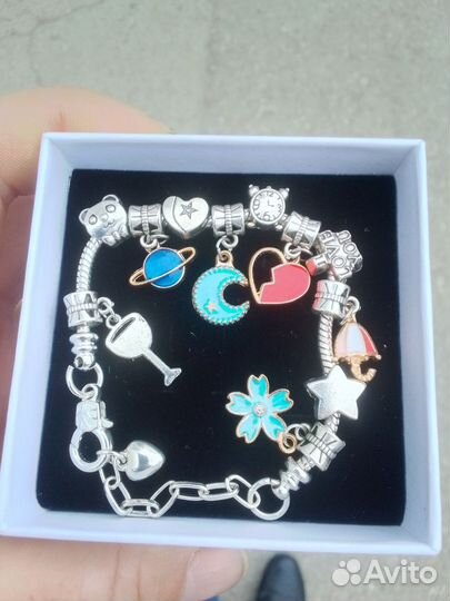 Браслет пандора с шармами