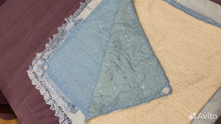 Конверт одеяло на выписку для мальчика зима