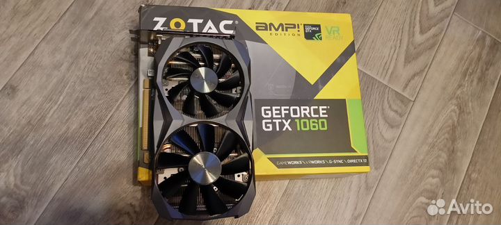 Видеокарта Zotac GeForce GTX 1060 AMP Edition 6GB