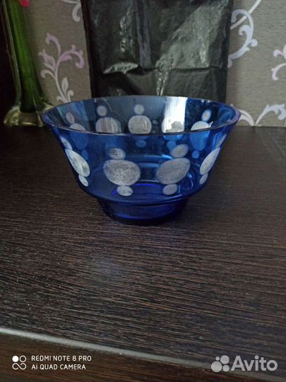 Хрусталь цветной, чешский