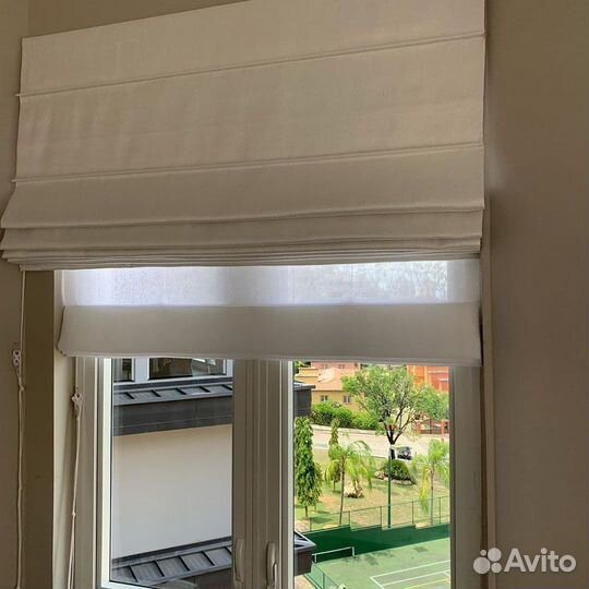 Двойная римская штора под заказ