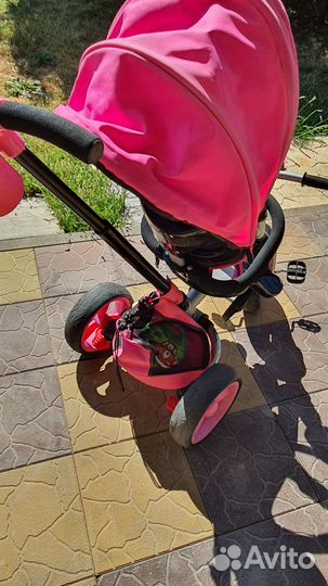 Детский трехколесный велосипед коляска