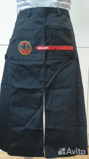 Фартук, ложка бармена bacardi, стоппер martini