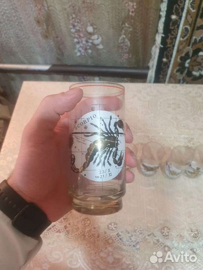 Стаканы тонкое стекло СССР 