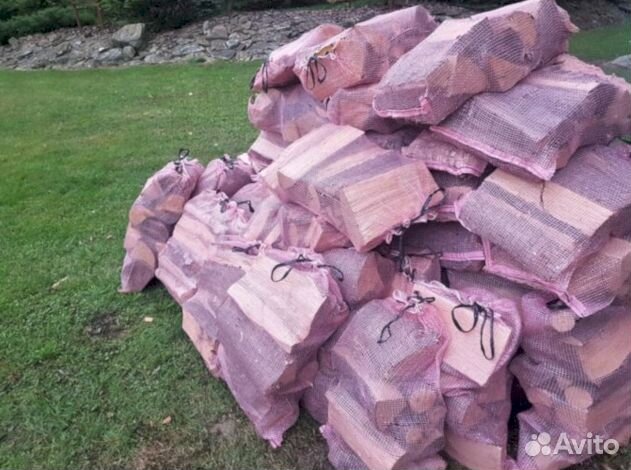 Дрова в сетках