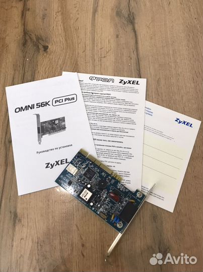 Модем Zyxel omni 56k pci plus