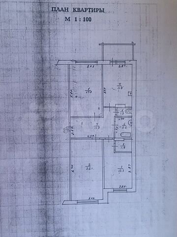3-к. квартира, 81,5 м², 4/5 эт.