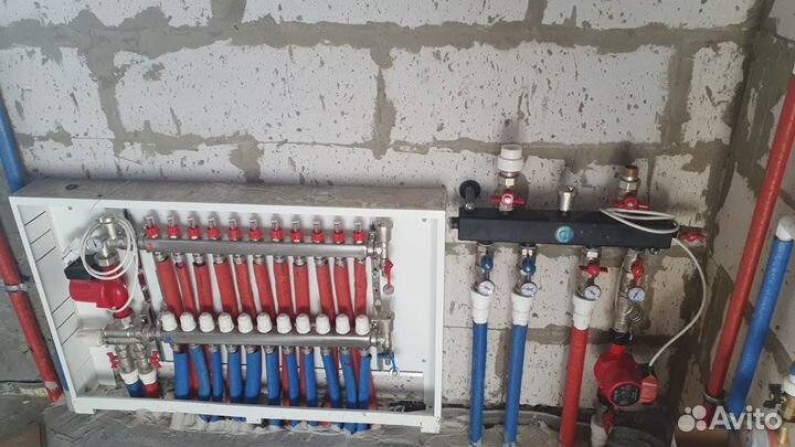 Монтаж теплых полов, монтаж систем отопления