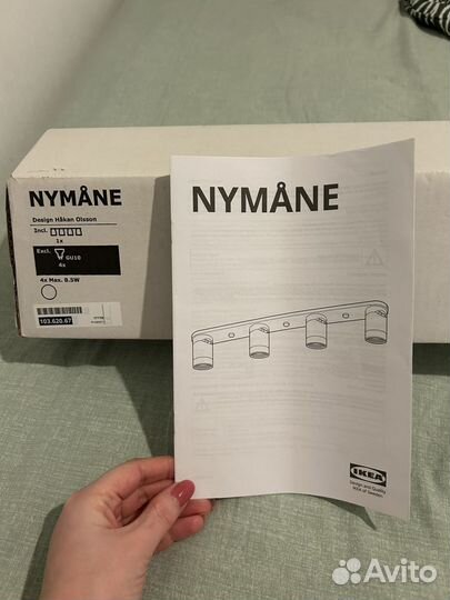 IKEA новый Потолочный светильник Икеа Nymane