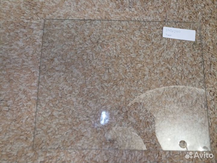 Внутреннее стекло Indesit 340 x 270 мм. прозрачное