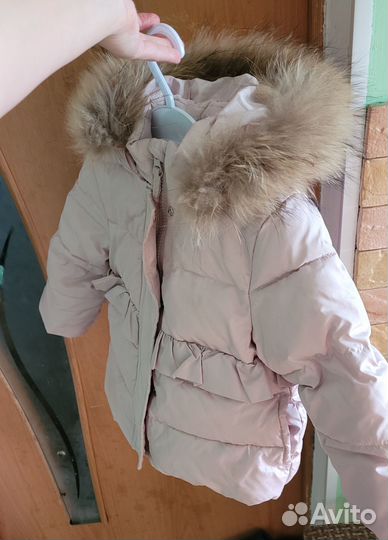 Зимняя куртка на девочку 92р