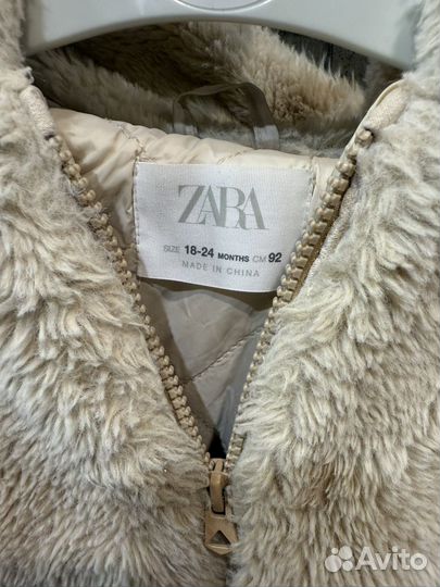 Демисезонная шубка zara 92