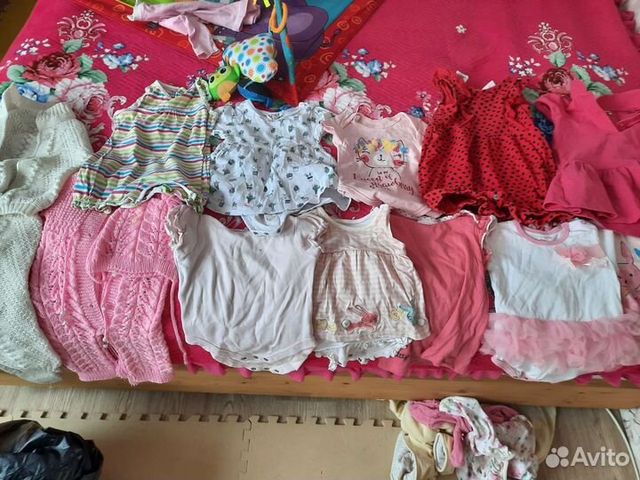 Детские вещи пакетом для девочек 0-1,5г