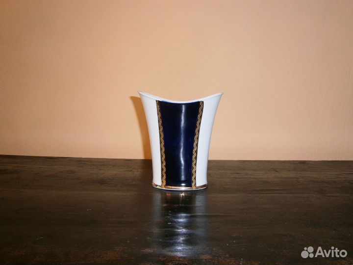 Ваза лфз СССР фарфор кобальт позолота