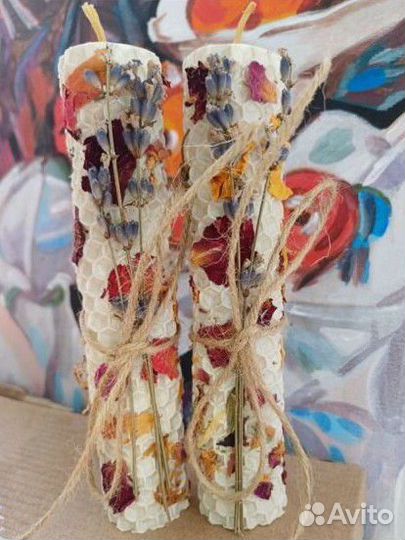 Свечи ручной работы из вощины