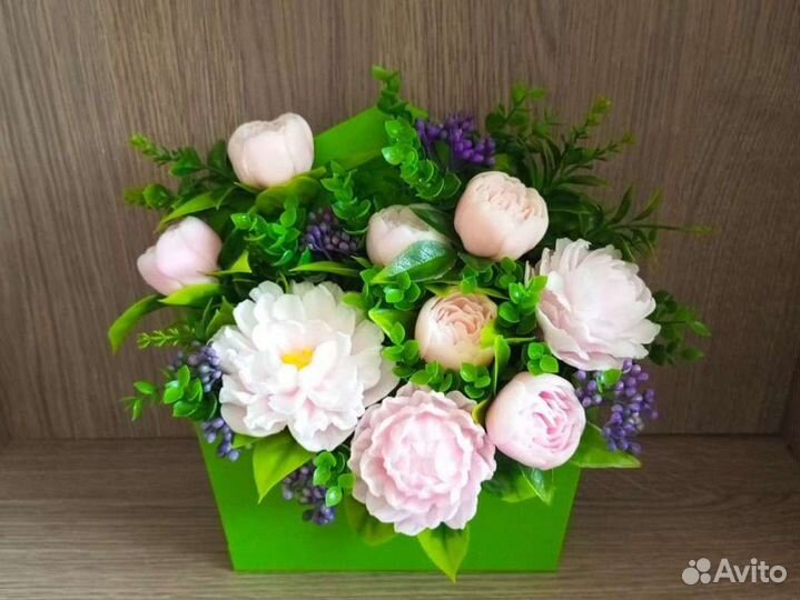 Букет цветов из мыла ручной работы