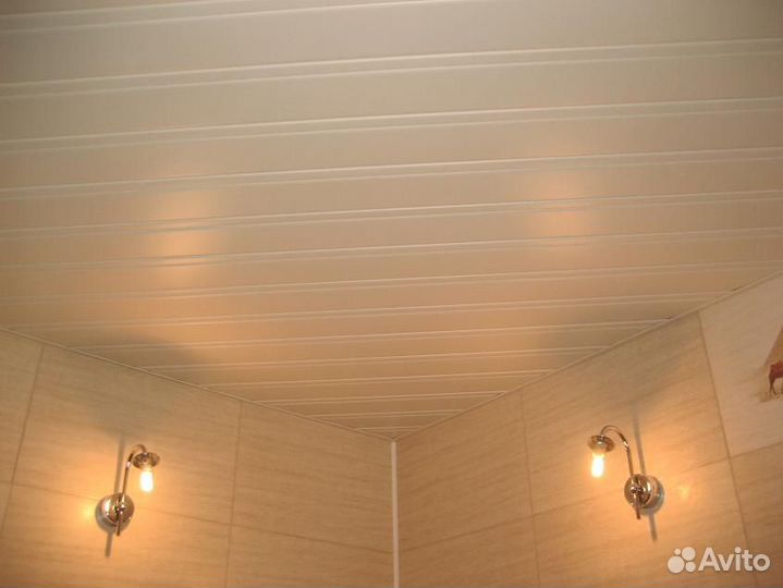 Реечные потолки. Комплект 1,5*1,0. Крем/крем