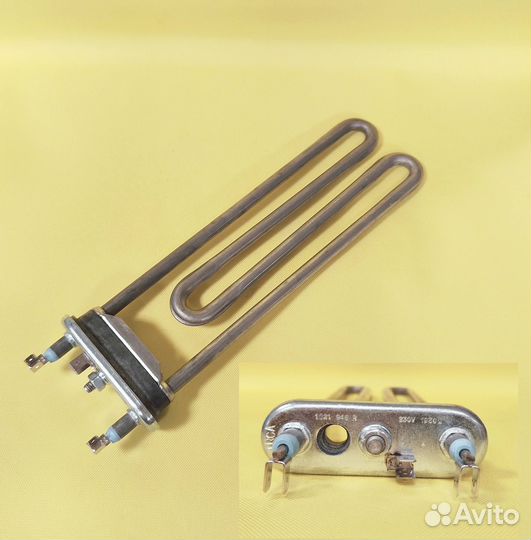 Тэн 1950W, L-235мм., прямой, с отверстием
