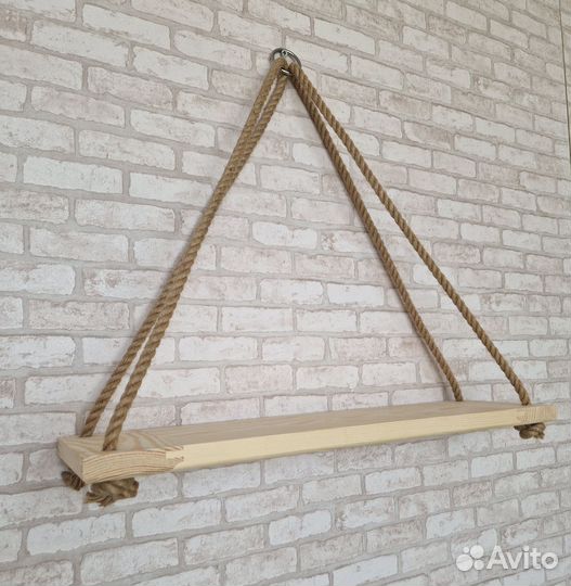 Полка подвесная настенная на канате