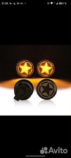 Поворотники светодиод подфарники Jeep Wrangler JK