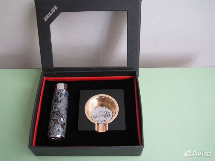 Подарочный набор zhilide Пепельница+зажигалка