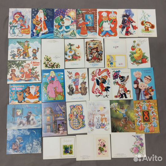 Открытки СССР чистые,разные, (листать)