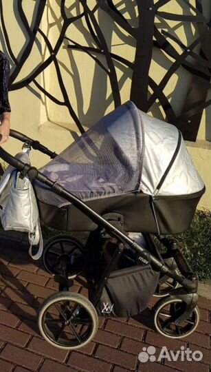 Коляска 2 в 1 lonex PAX silver