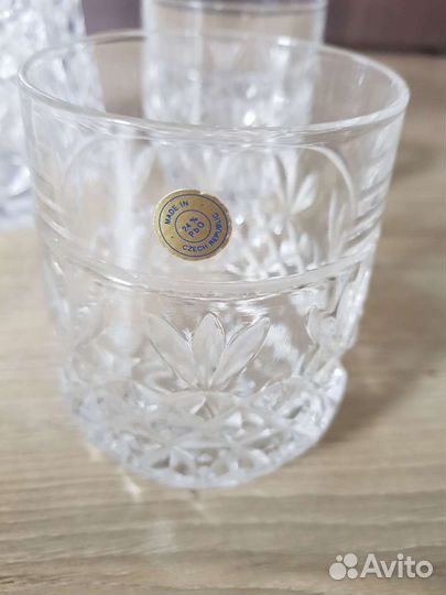 Графин со стаканами хрустальный