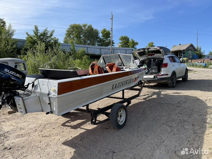 Казанка 5 с мотром Suzuki 30 и прицеп