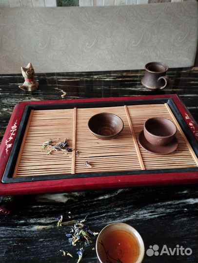 Доска для чайной церемонии Чабань с посудой