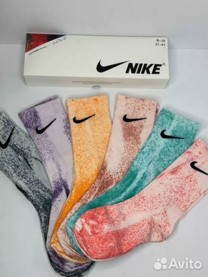 Носки Nike tie dye мужские и женские
